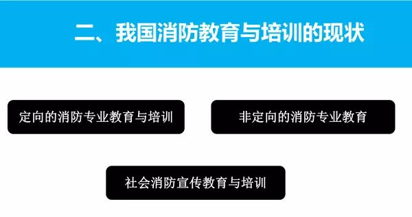 我国消防教育与培训的现状